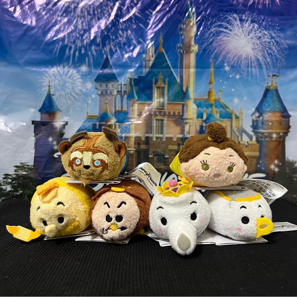 Disney Tsum Tsum Set - Beauty and the Beast 6 characters NWT